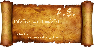 Pásztor Emőd névjegykártya